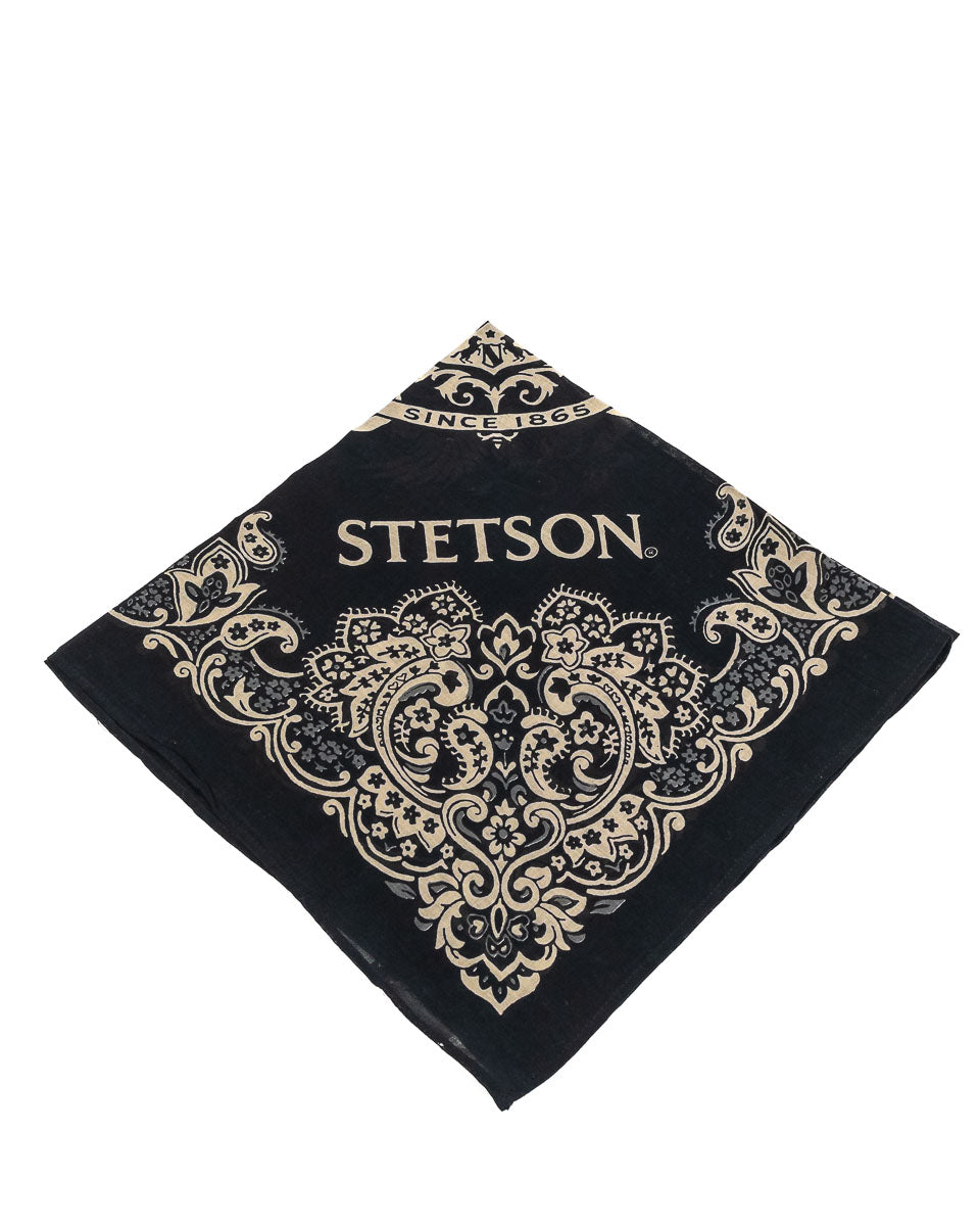 Stetson - Bandana Svart - Bandana Cotton