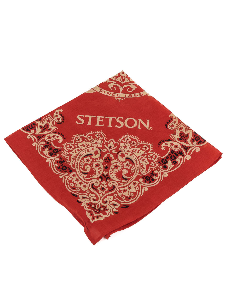 Stetson - Bandana Röd - Bandana Cotton