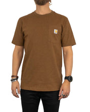 Carhartt - T-shirt med ficka Valnöt - K87 Pocket