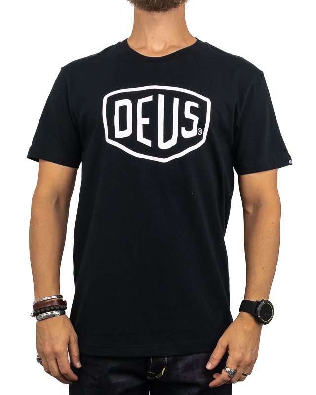 Deus Ex Machina - T-shirt Shield Logo - Svart