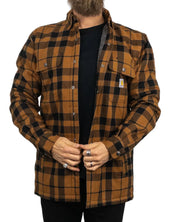 Carhartt - Sherpafodrad Flanellskjorta - Brun