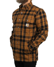 Carhartt - Sherpafodrad Flanellskjorta - Brun