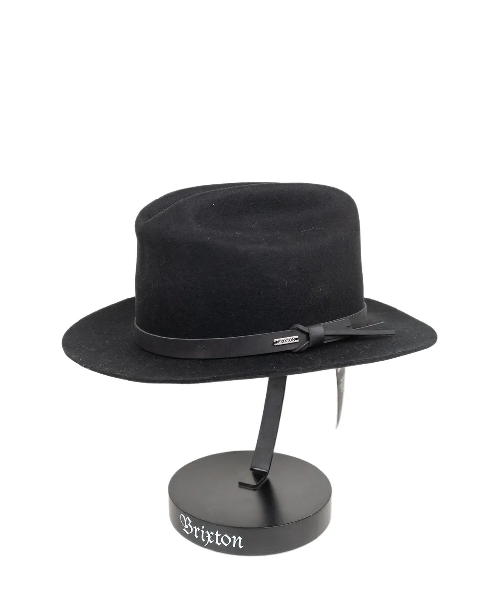 Brixton - Hatt - Hitch Ranch Fedora - Svart - jhstore.se