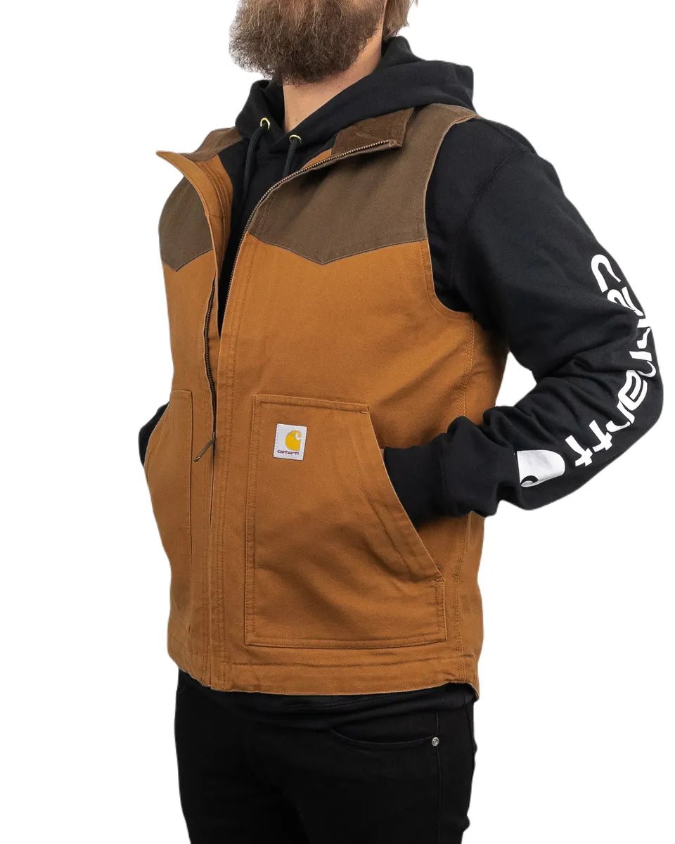 Carhartt - Montana Vest - Brown Duck Canvas – jhstore.se