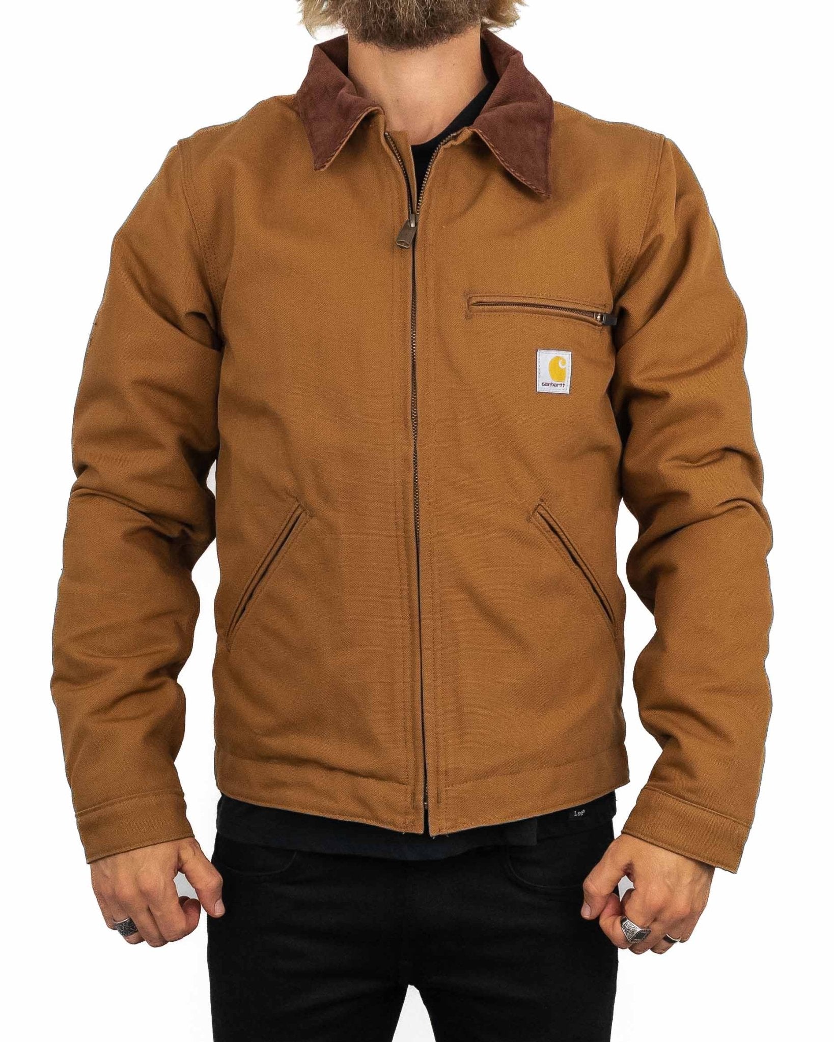 Carhartt Workwear - Detroit Jacket - Duck Detroit - Brown – jhstore.se