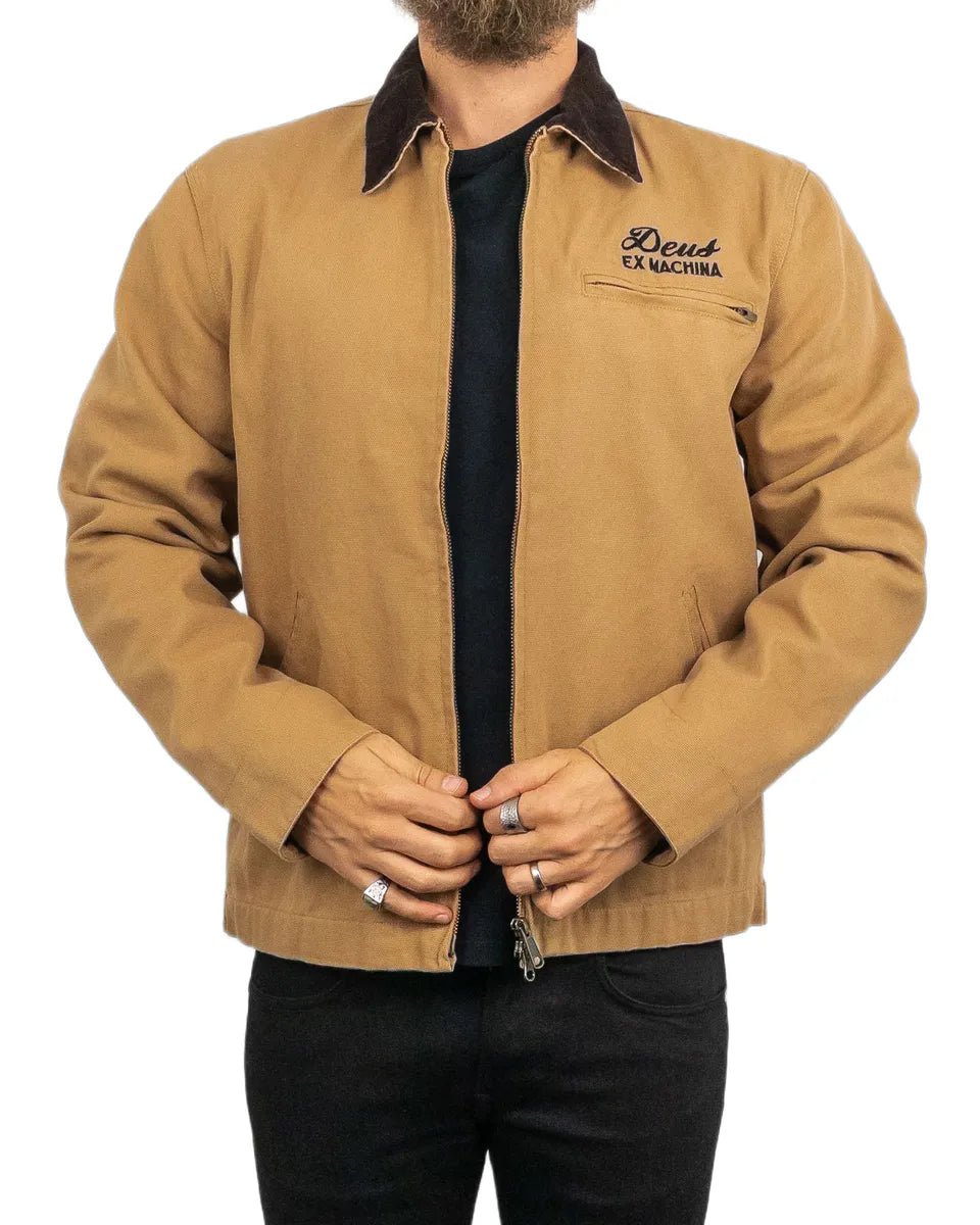 Deus Ex Machina - Canvas Jacka - Address Workwear - Beige - jhstore.se