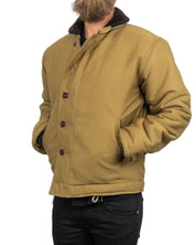 Pike Brothers - Jacka Ullfodrad - 1943 N1 Deck Omaha - Beige - jhstore.se