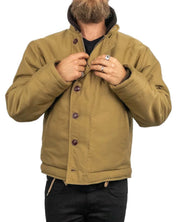 Pike Brothers - Jacka Ullfodrad - 1943 N1 Deck Omaha - Beige - jhstore.se