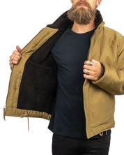 Pike Brothers - Jacka Ullfodrad - 1943 N1 Deck Omaha - Beige - jhstore.se