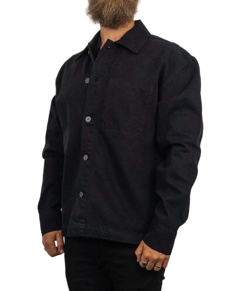 Resteröds - Canvas Jacka - Overshirt Armstrong - Svart - jhstore.se