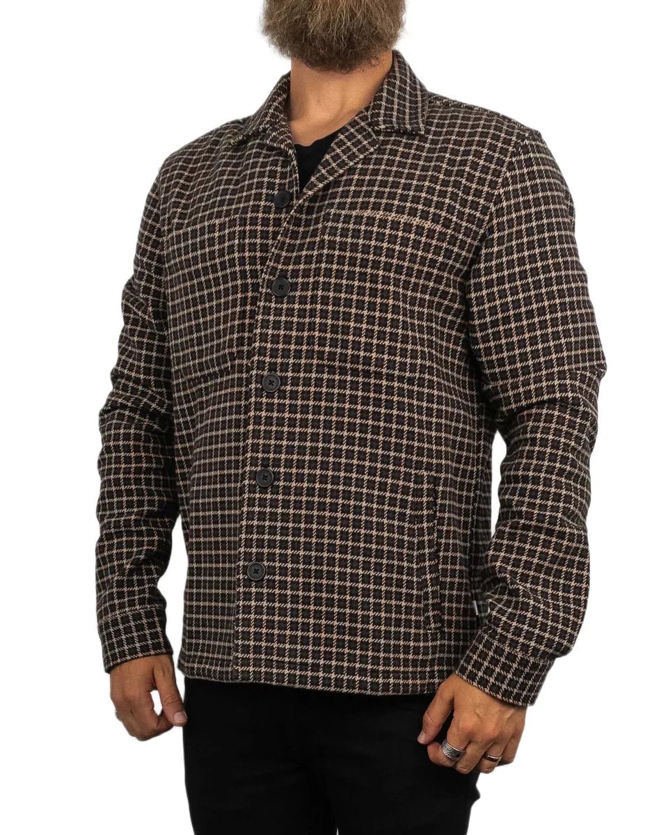 Resteröds - Skjorta Rutig - Overshirt Hugh - Brun - jhstore.se