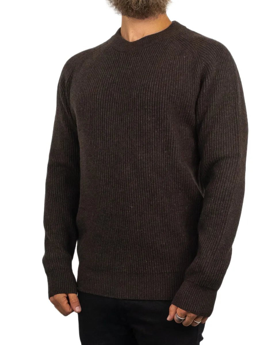 Resteröds - Ull Sweatshirt - Michael Pullover - Brun - jhstore.se