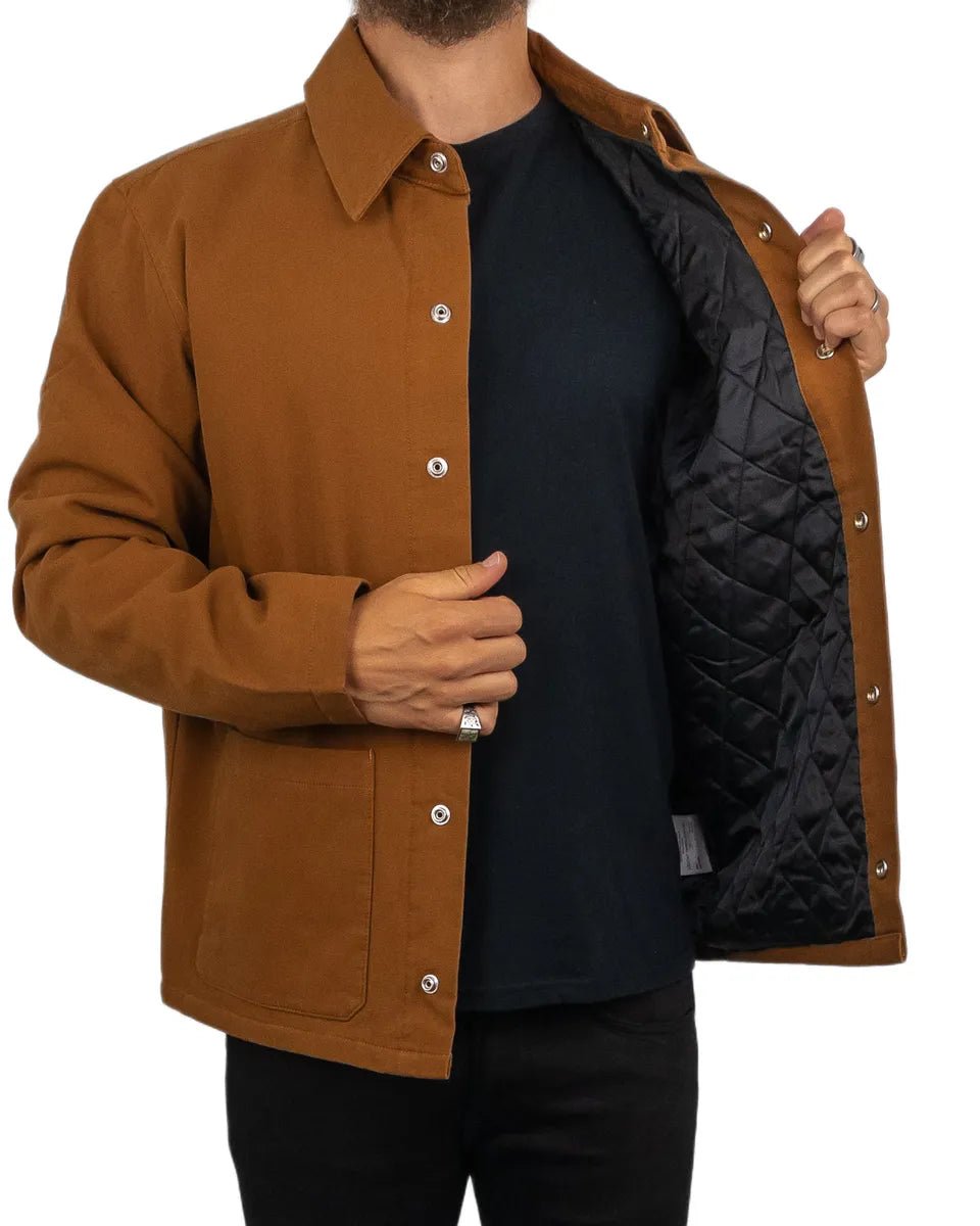 Wrangler - Canvasjacka - Transitional Monks Robe - Brun - jhstore.se