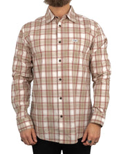 Wrangler - Skjorta Rutig - 1 Pocket - Beige - jhstore.se