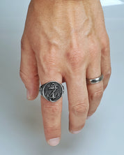 Jernhest - Jan Silver Ring