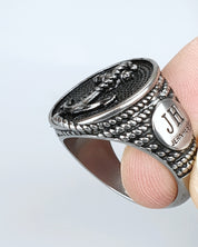 Jernhest - Jan Silver Ring