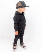 Jernhest - Little Native Zip Hood Black