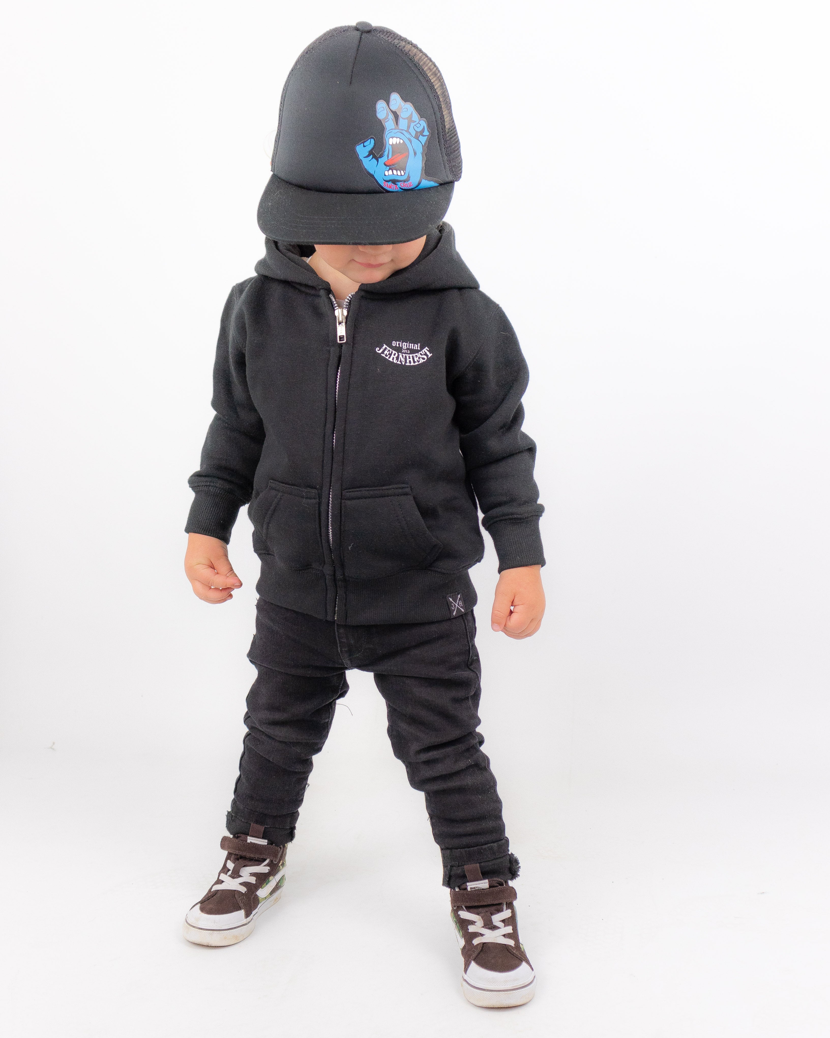 Jernhest - Little Native Zip Hood Black
