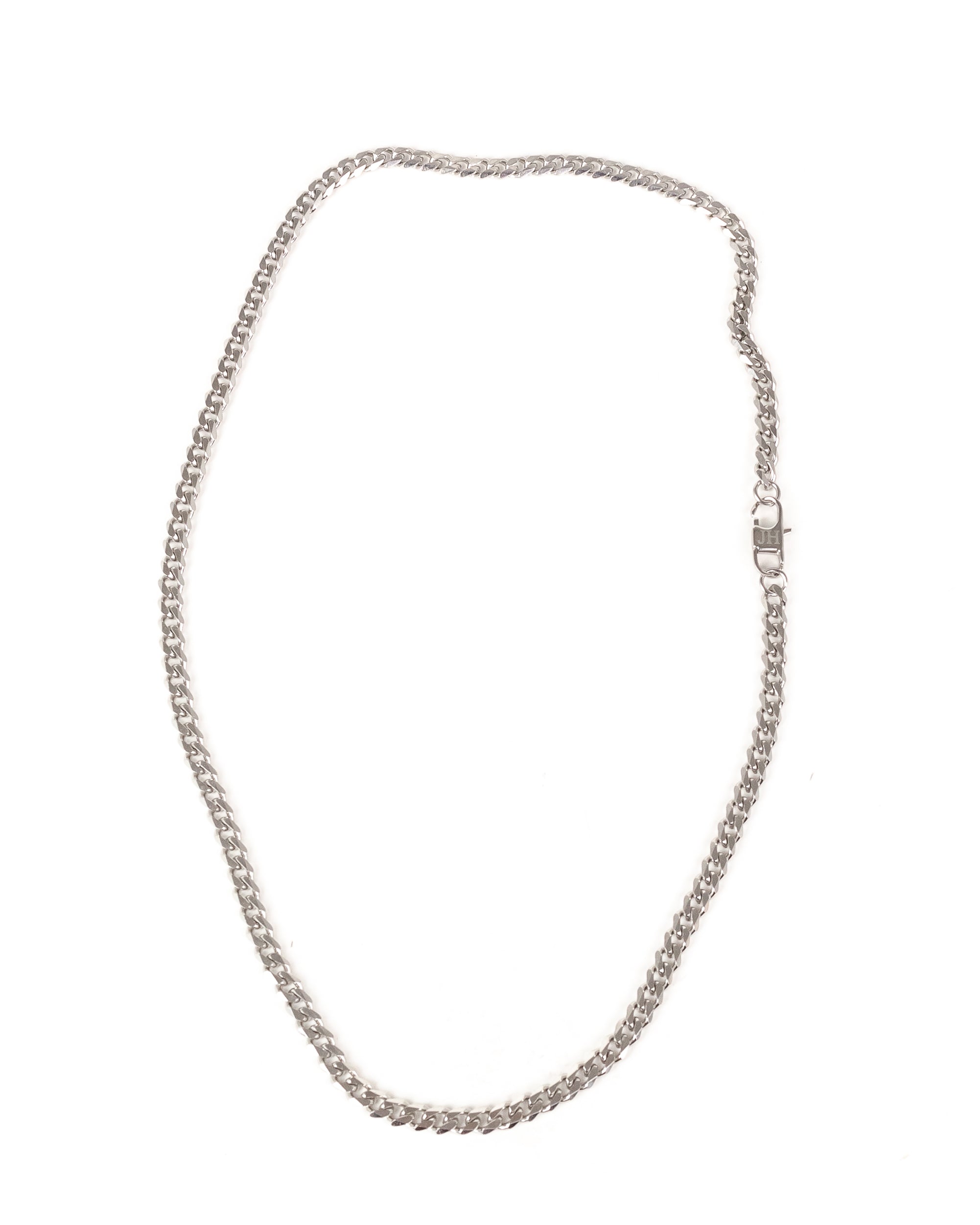 Jernhest - Halsband Kubansk Länk Silver - Havanna