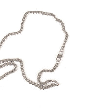 Jernhest - Halsband Kubansk Länk Silver - Havanna