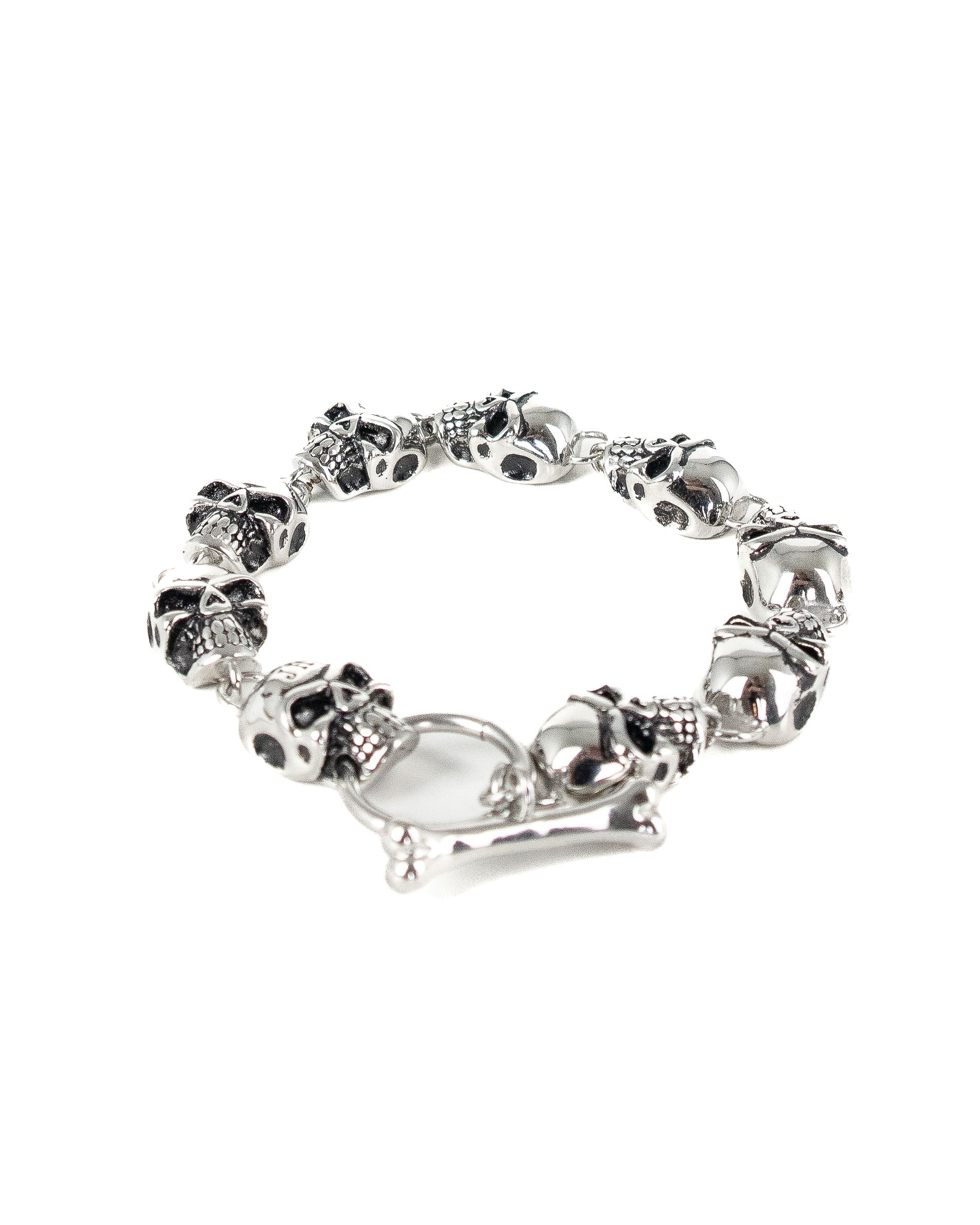 Jernhest - Armband Döskallar Silver - Lucas