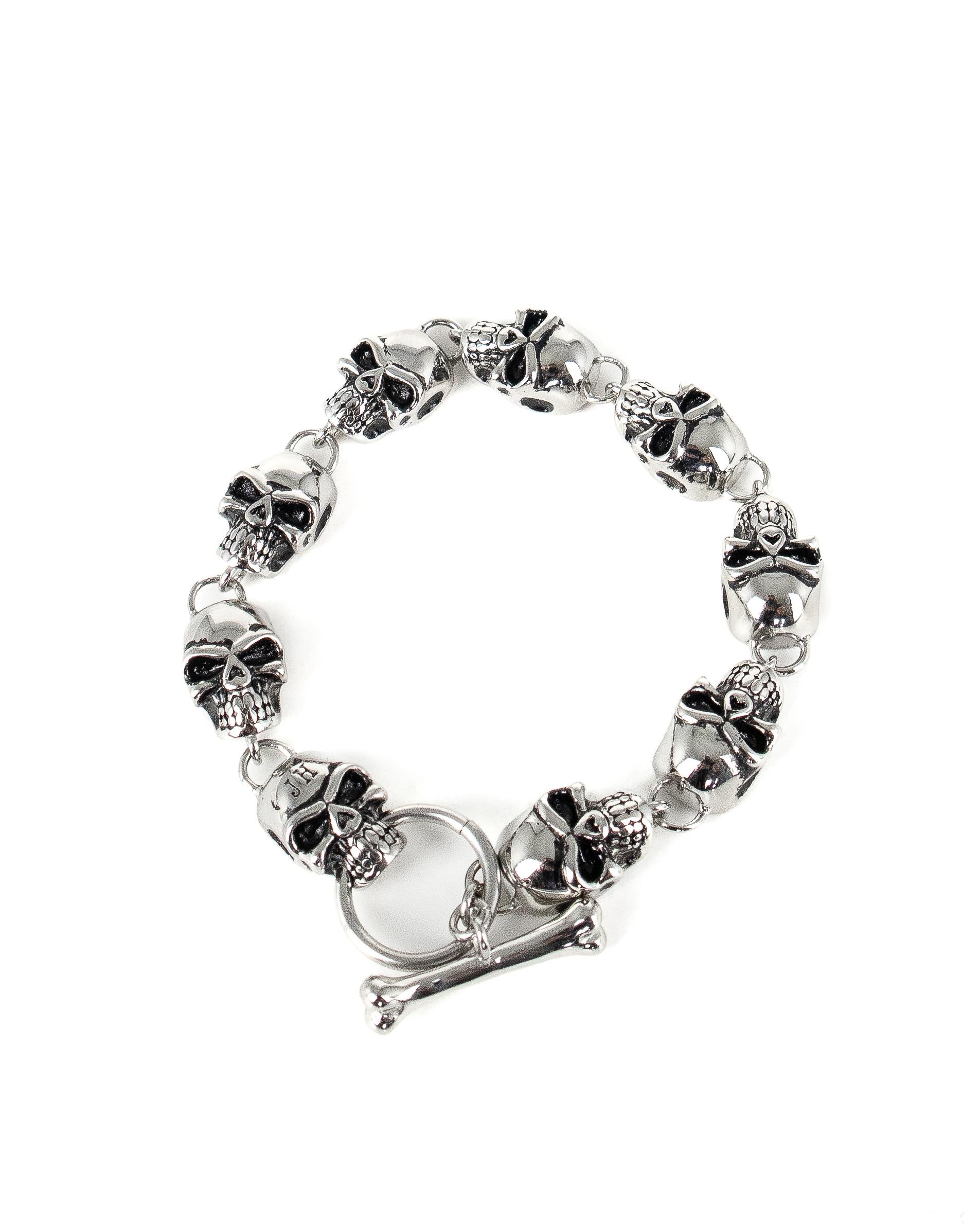 Jernhest - Armband Döskallar Silver - Lucas