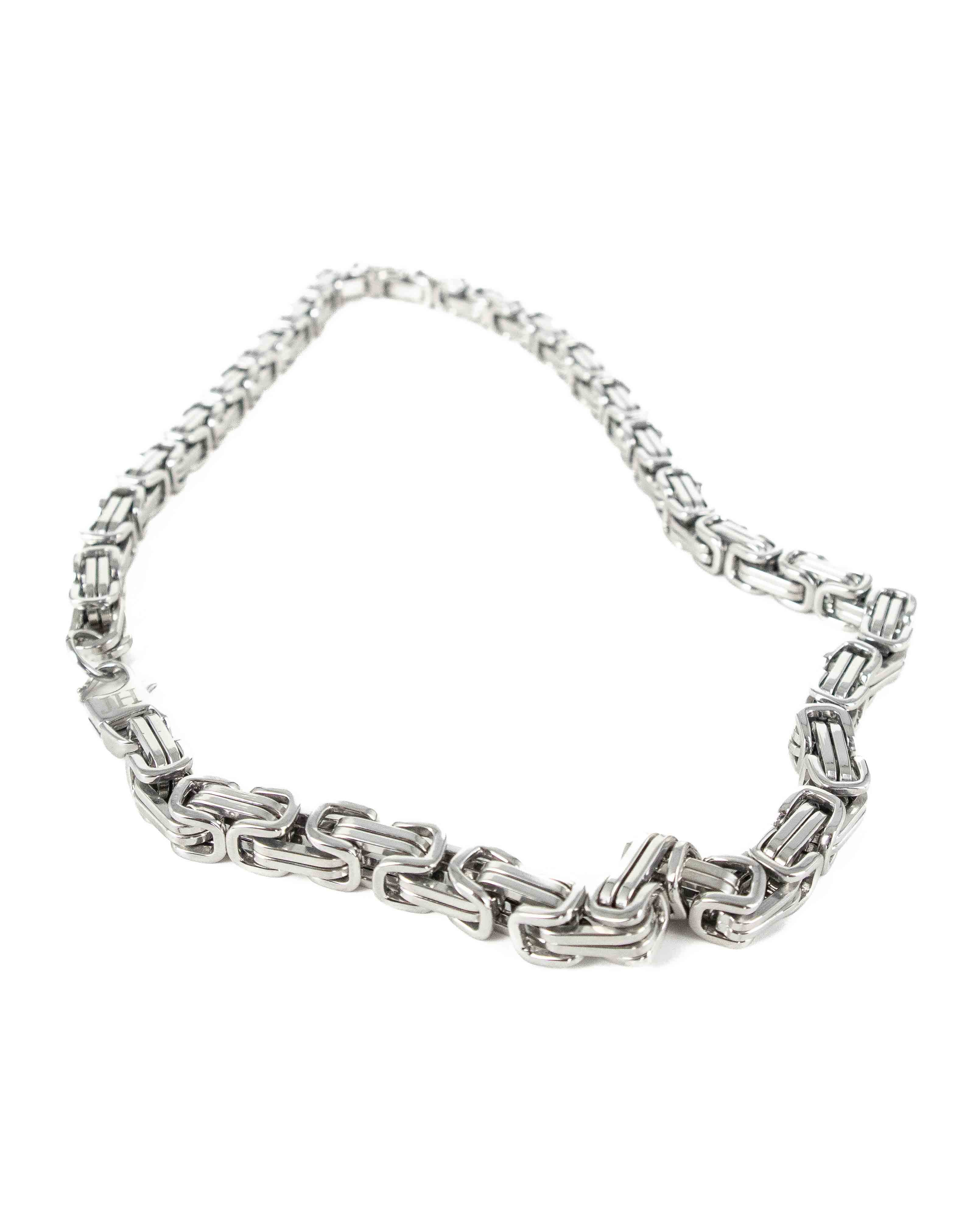 Jernhest - Halsband Kejsarlänk Silver - Osaka