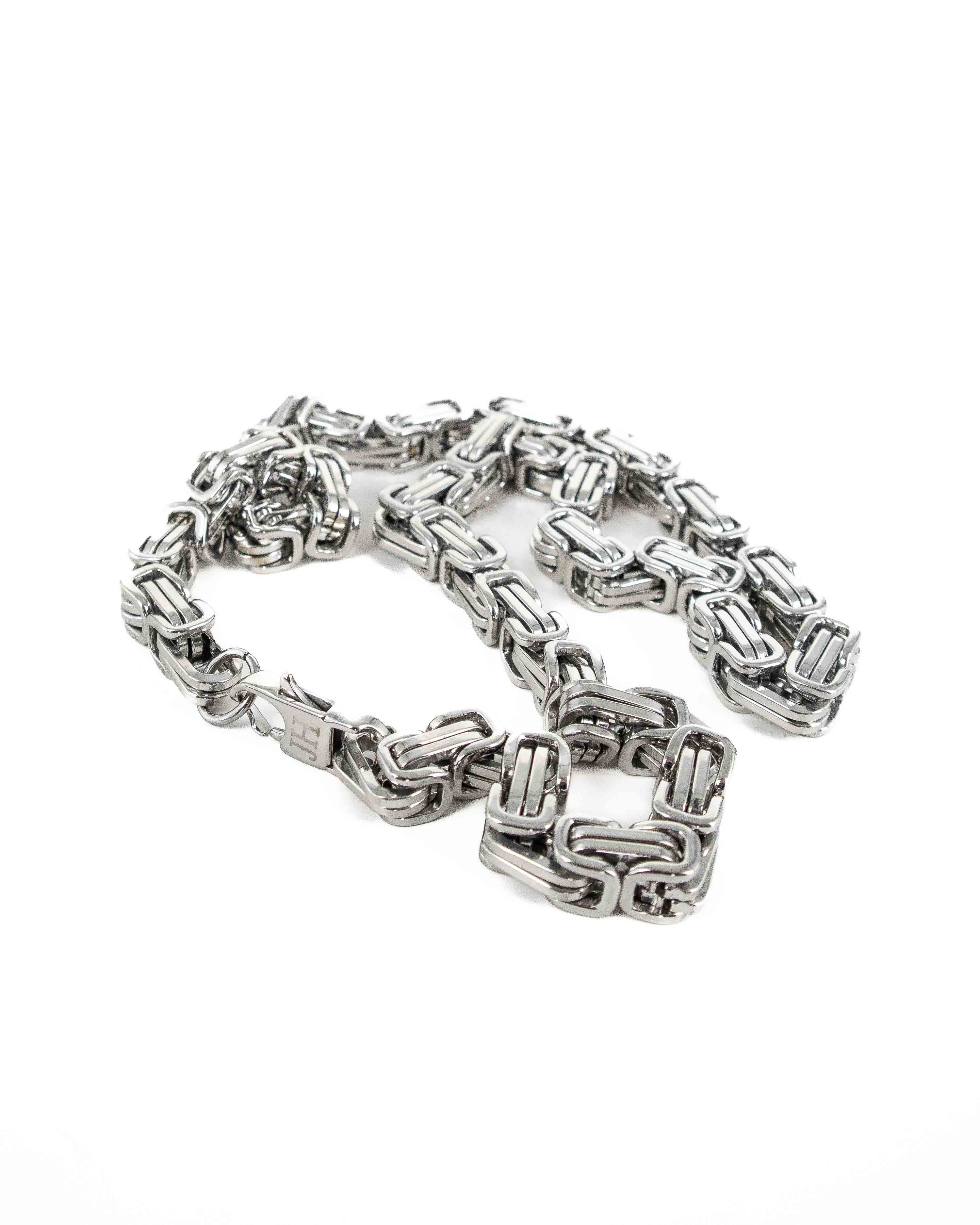 Jernhest - Halsband Kejsarlänk Silver - Osaka
