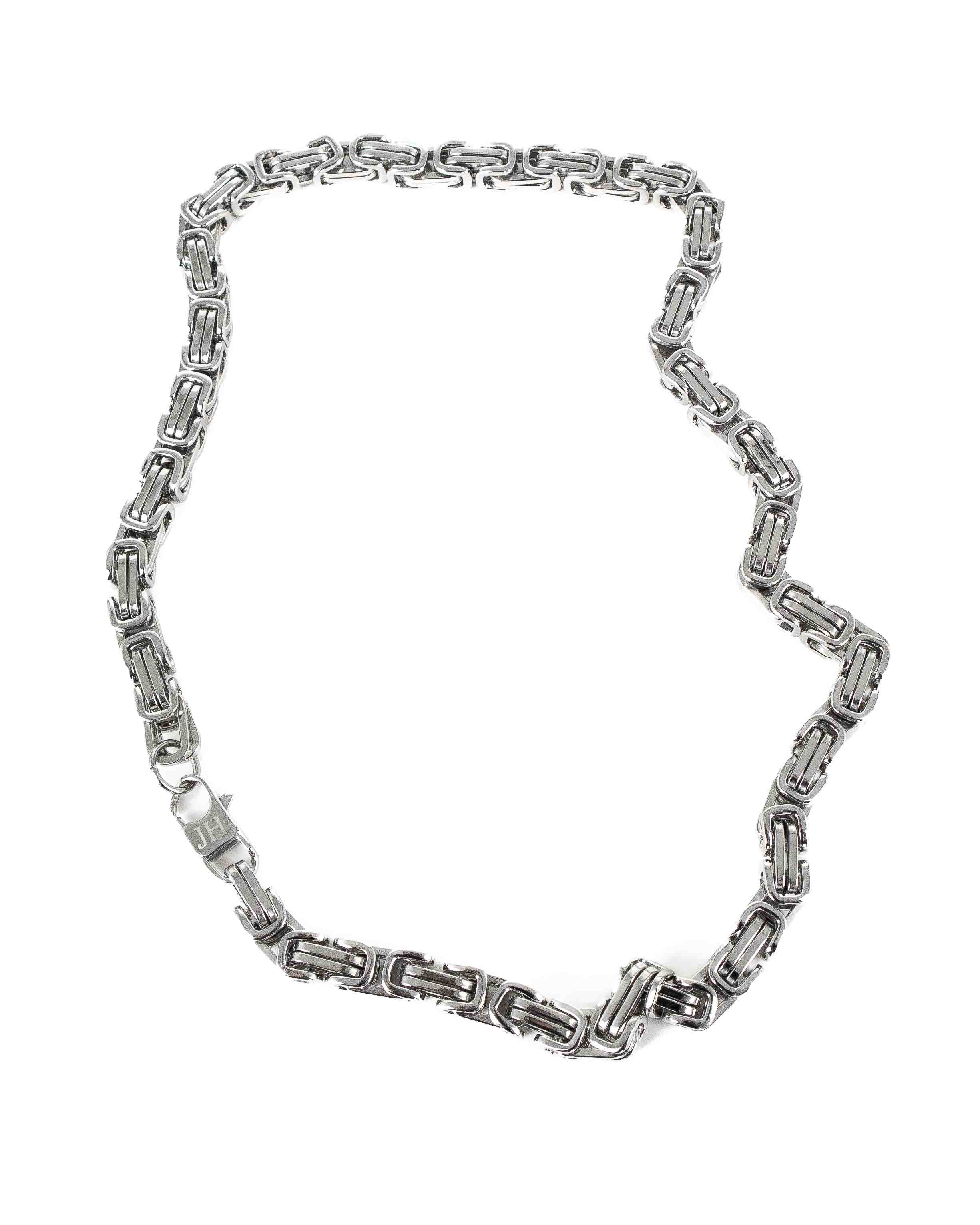 Jernhest - Halsband Kejsarlänk Silver - Osaka