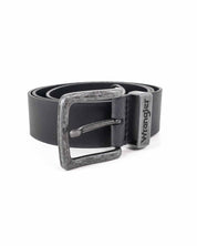 Wrangler - Läderbälte Svart - Metal Loop