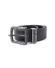 Wrangler - Läderbälte Svart - Metal Loop