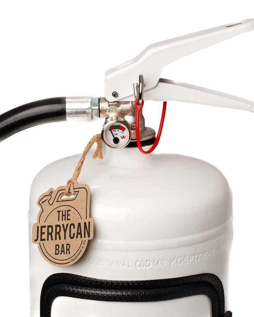 The Jerrycan Bar - Minibar brandsläckare - Vit