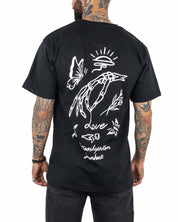 Jernhest - T-shirt Svart - Spilled Tee