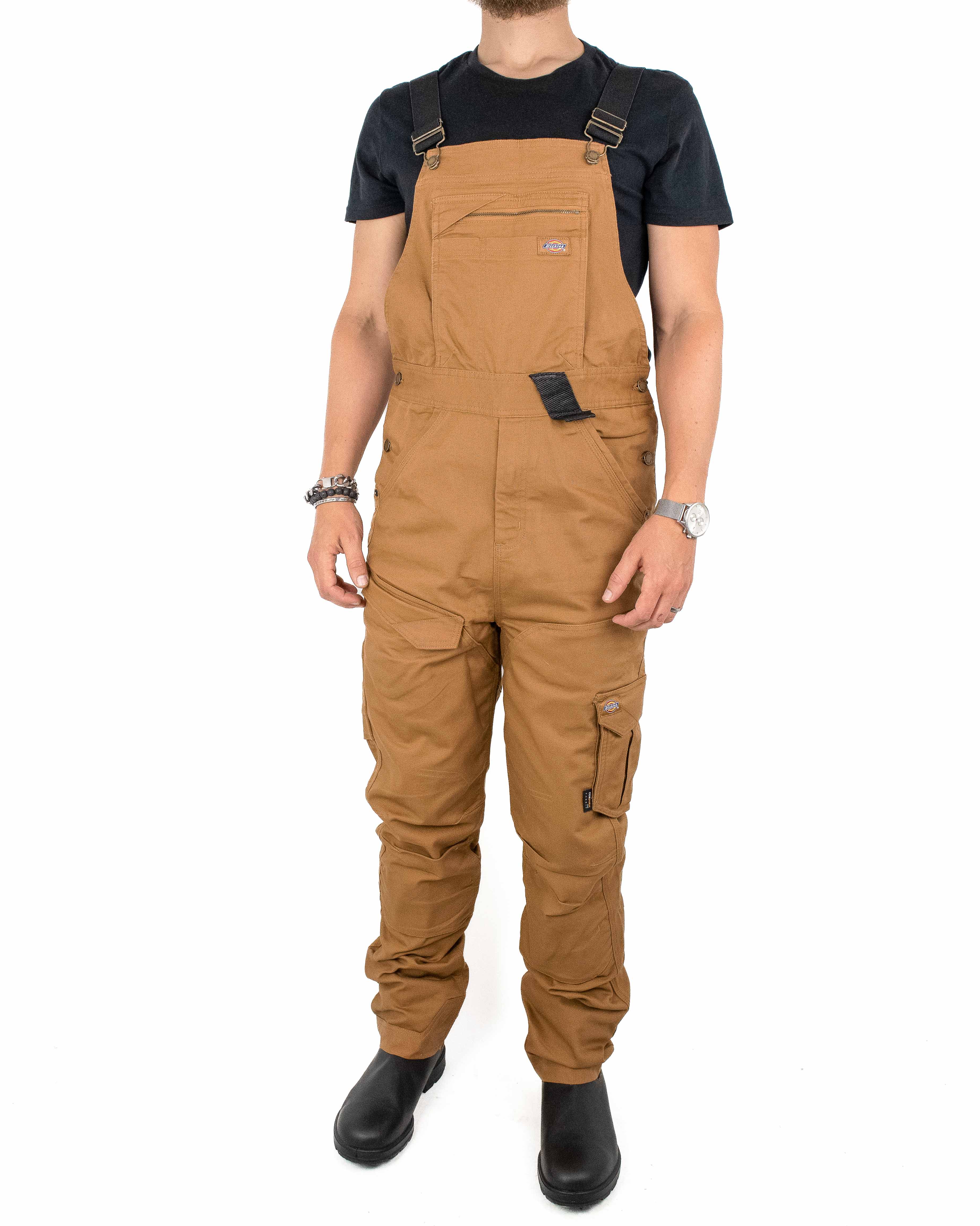 Dickies Workwear - Hängselbyxor Canvas Brun - Tech Duck Bib