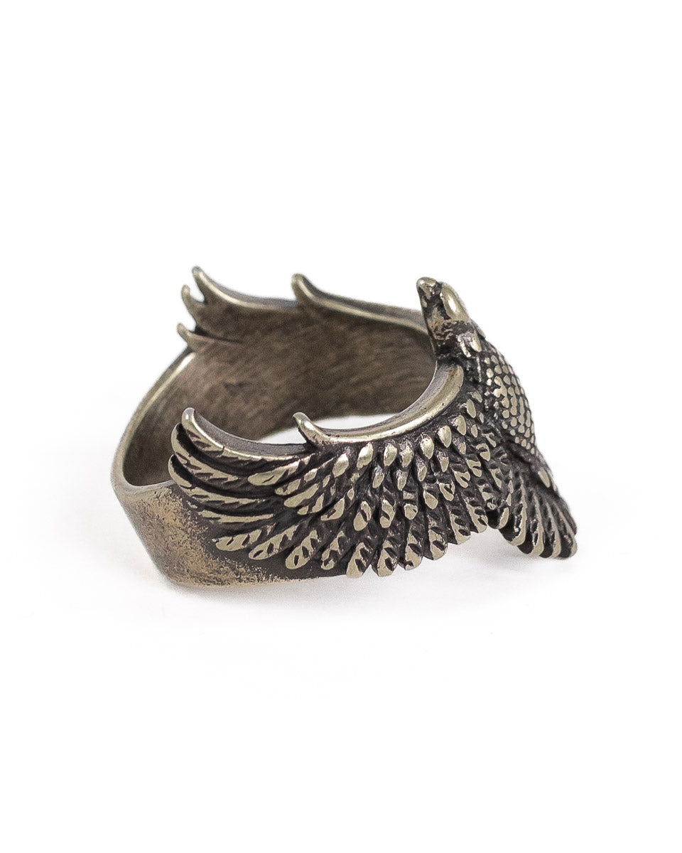 Jernhest - Eddie - Ring Örnmotiv Mässing
