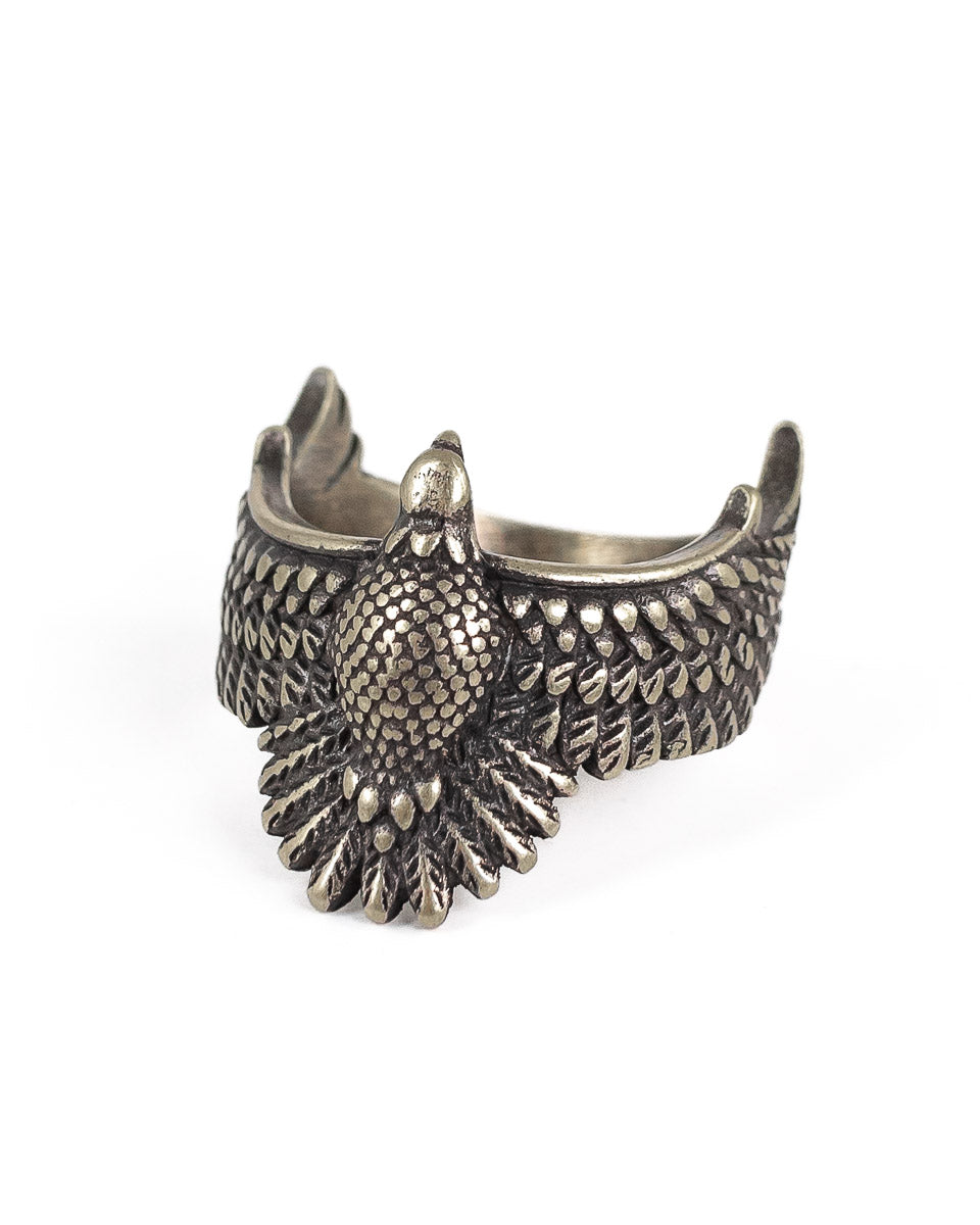 Jernhest - Eddie - Ring Örnmotiv Mässing