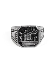 Jernhest - Harald - Ring Vikingaskepp Silver