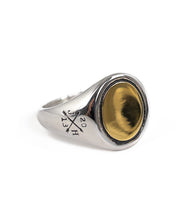 Jernhest - Tomas - Oval Klackring Silver/Guld