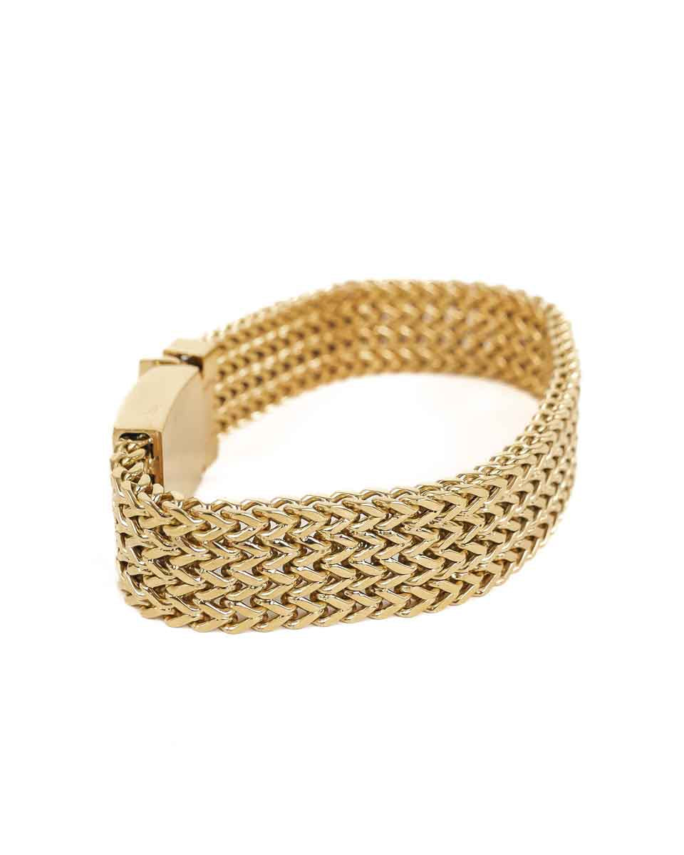 Jernhest - Harley - Armband Fiskben Guld