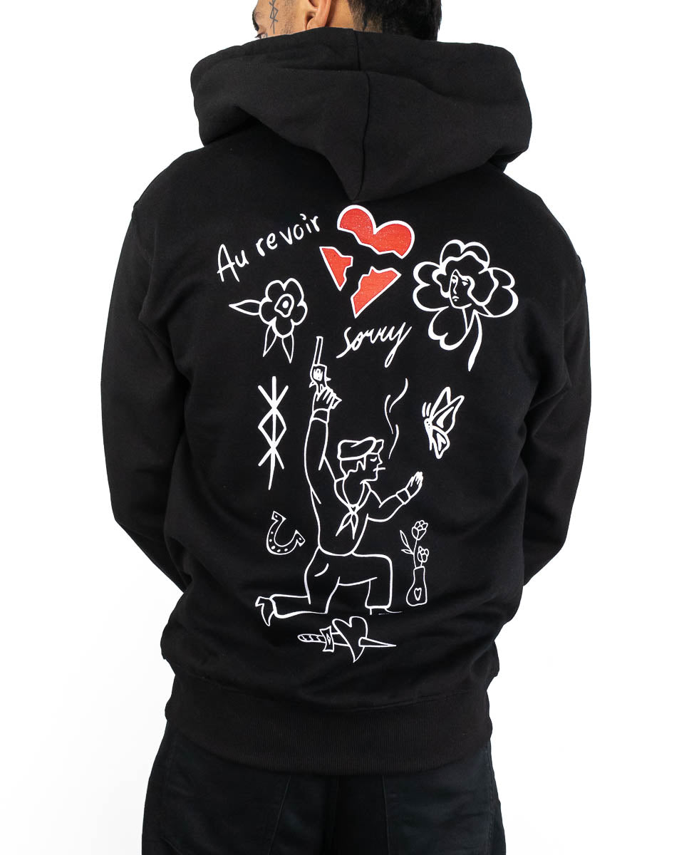 Jernhest - Zip Hood Svart - So Sorry