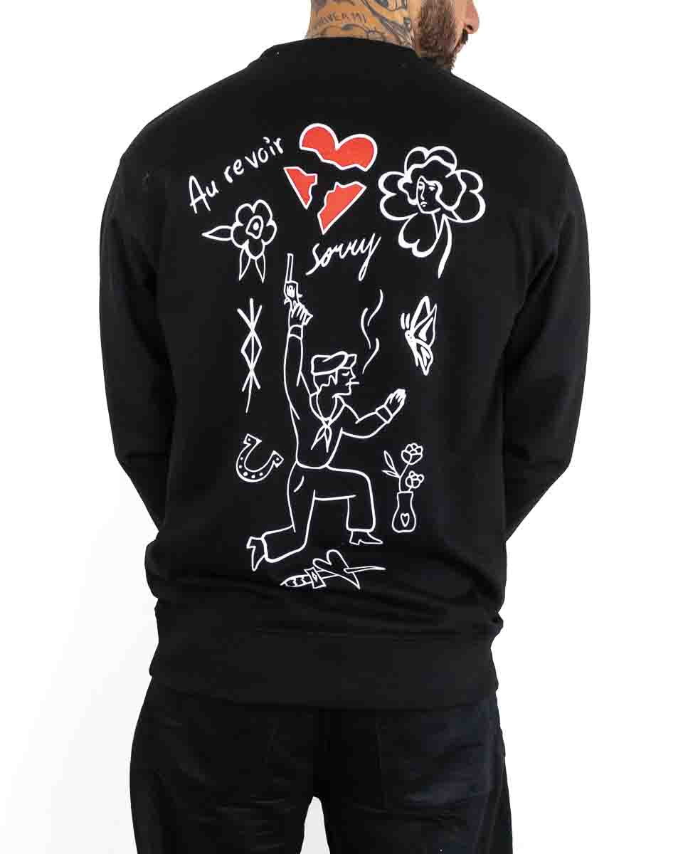 Jernhest - Sweatshirt Svart - So Sorry