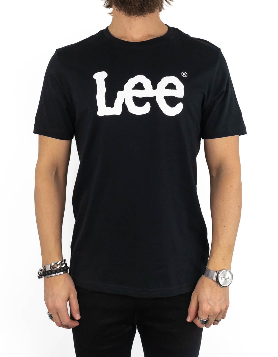 Lee Jeans - T-shirt Black - Wobbly Logo Tee