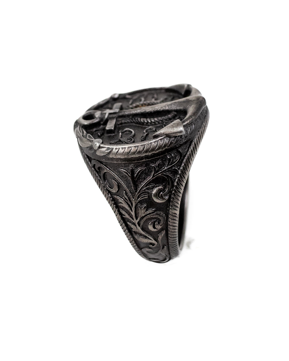 Jernhest - Jasper - Ring Antik Silver