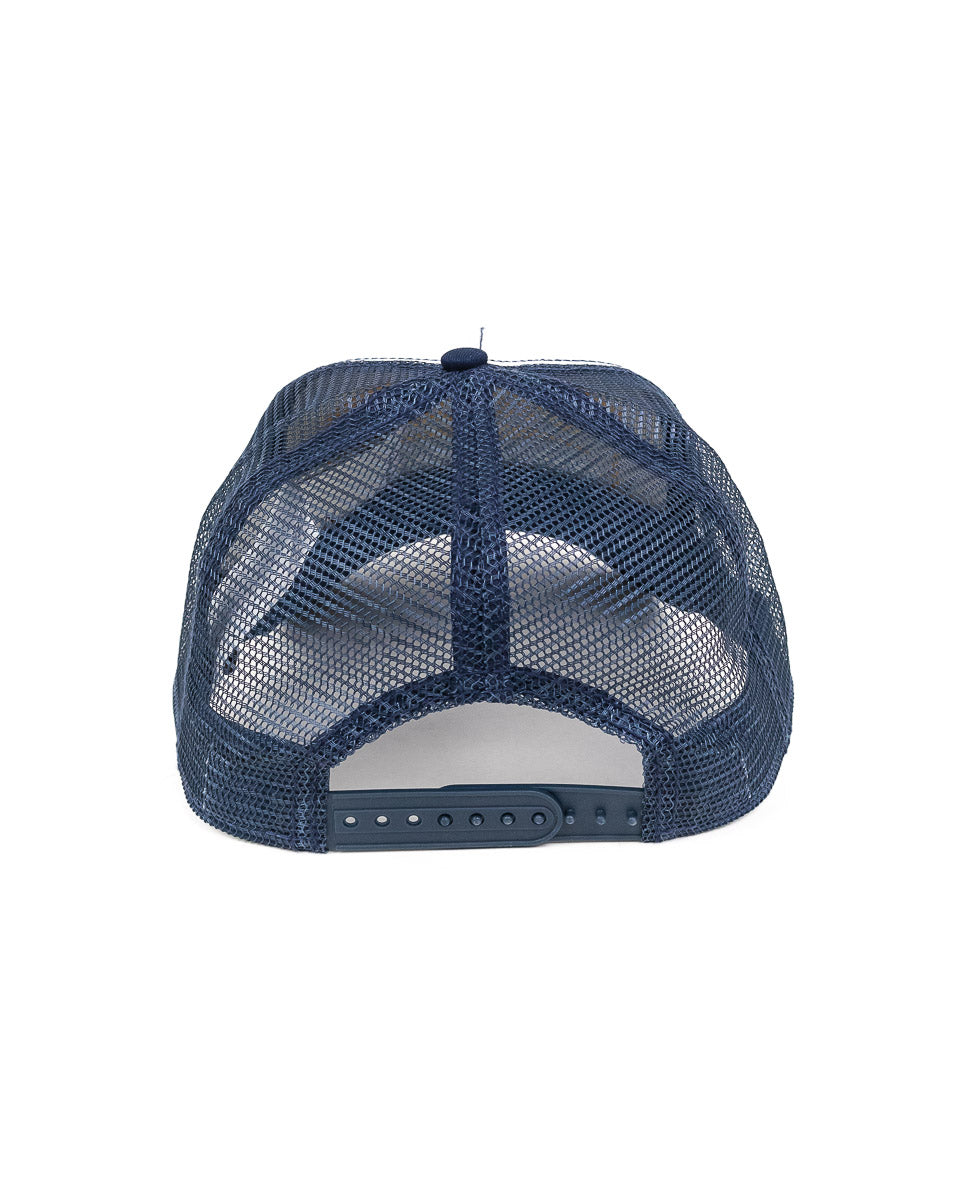 Stetson - Truckerkeps Vit/Blå - American Heritage