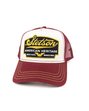 Stetson - Truckerkeps Vit/Röd - American Heritage