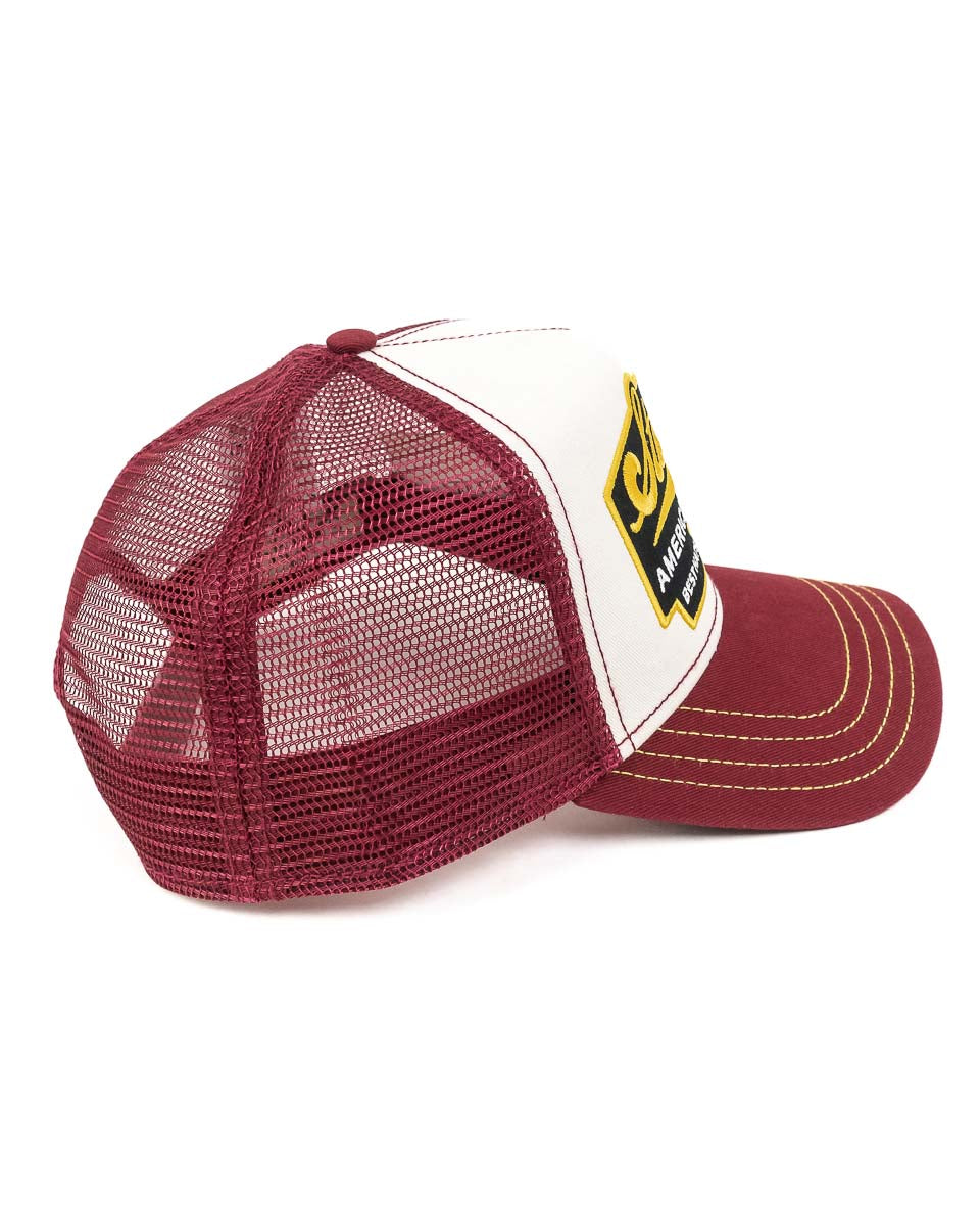 Stetson - Truckerkeps Vit/Röd - American Heritage