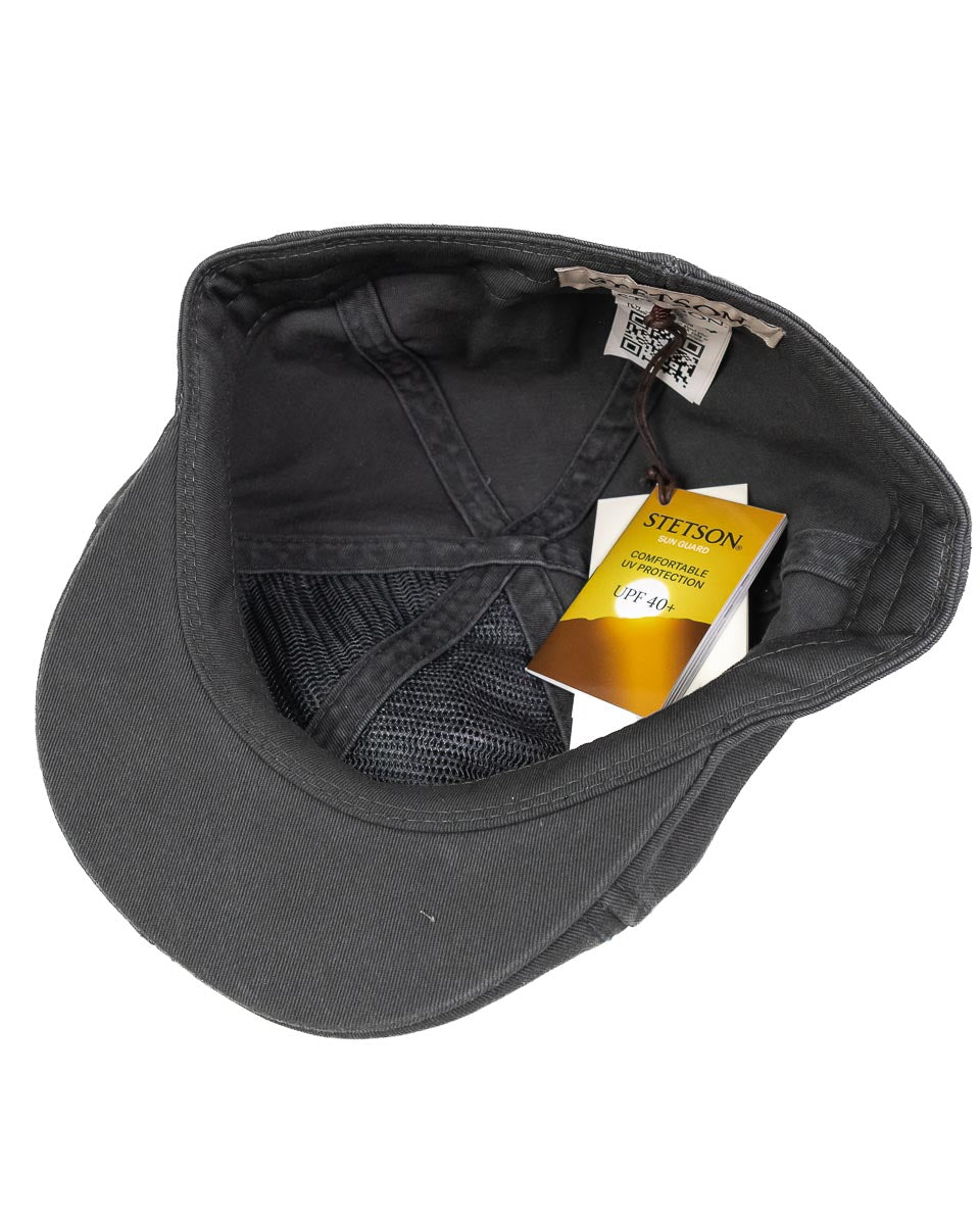 Stetson - Flat Cap Grå - Texas Cotton