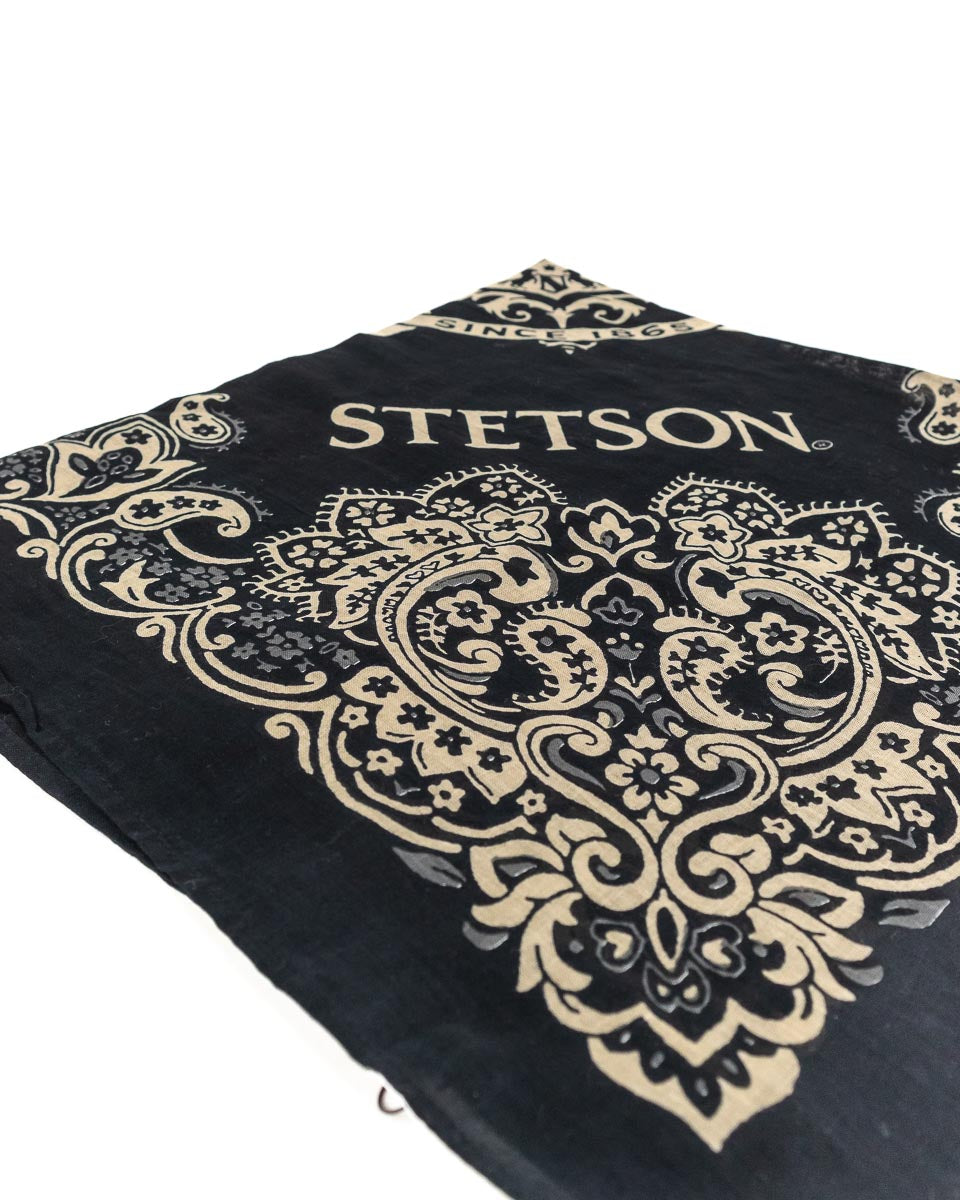Stetson - Bandana Svart - Bandana Cotton