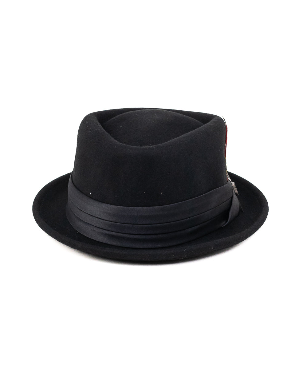 Brixton - Pork Pie Hatt Svart - Stout