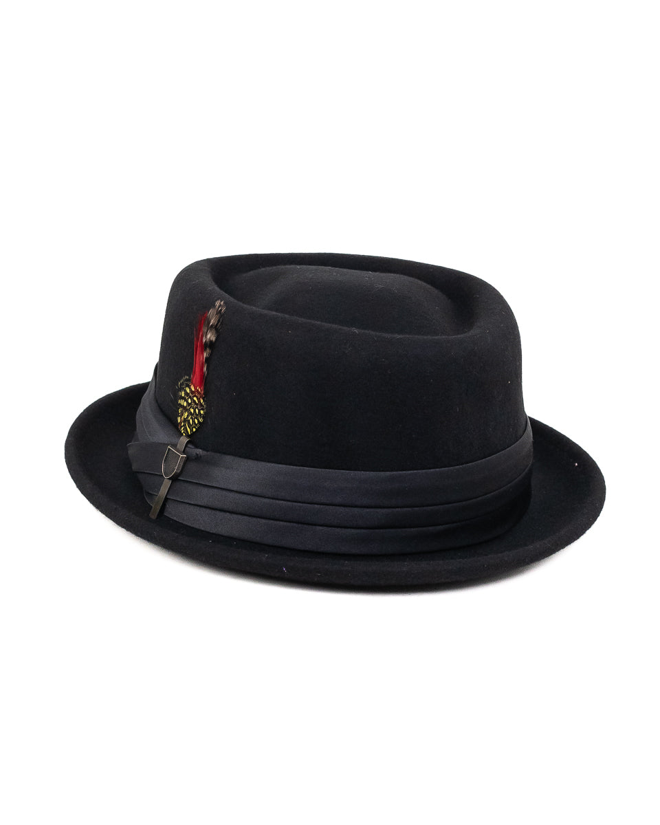 Brixton - Pork Pie Hatt Svart - Stout